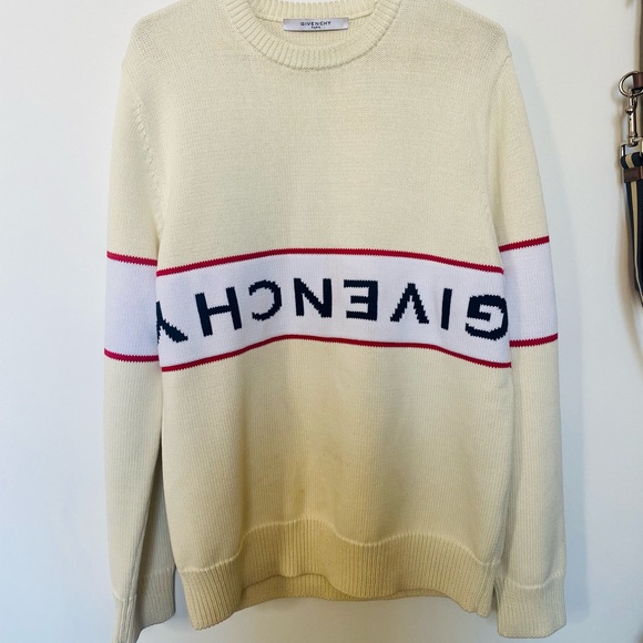 Givenchy Red Givenchy Reverse Logo Sweater Givenchy Off White